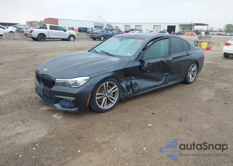 2017 BMW 740I из США, поврежденный, VIN WBA7E2C51HG740224